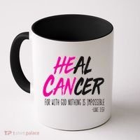 Heal Breast Cancer With God Coffee Mug thumb 0
