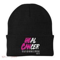 Heal Breast Cancer With God Beanie thumb 0