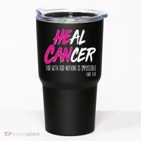 Heal Breast Cancer With God Tumbler thumb 0