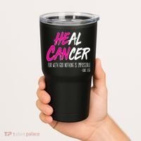 Heal Breast Cancer With God Tumbler thumb 2