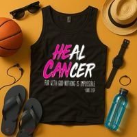 Heal Breast Cancer With God Tank Top thumb 4