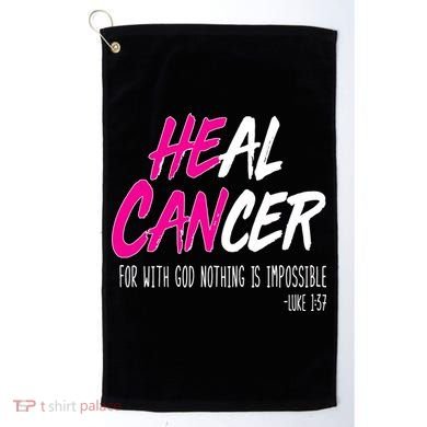 Heal Breast Cancer With God Golf Towel