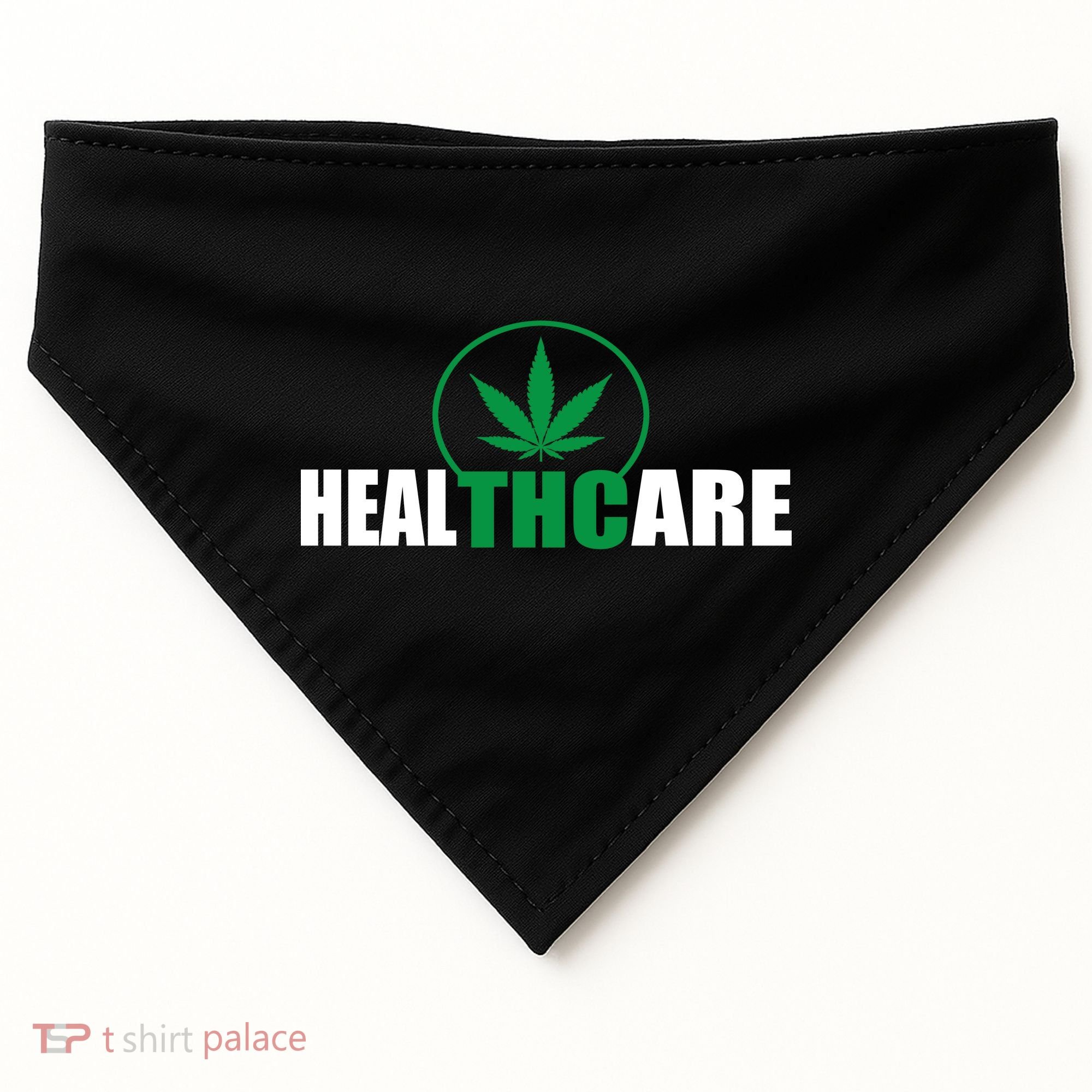 Health Care THC Weed USA-Made Doggie Bandana