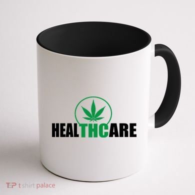 Health Care THC Weed Coffee Mug back