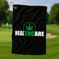 Health Care THC Weed Golf Towel thumb 1
