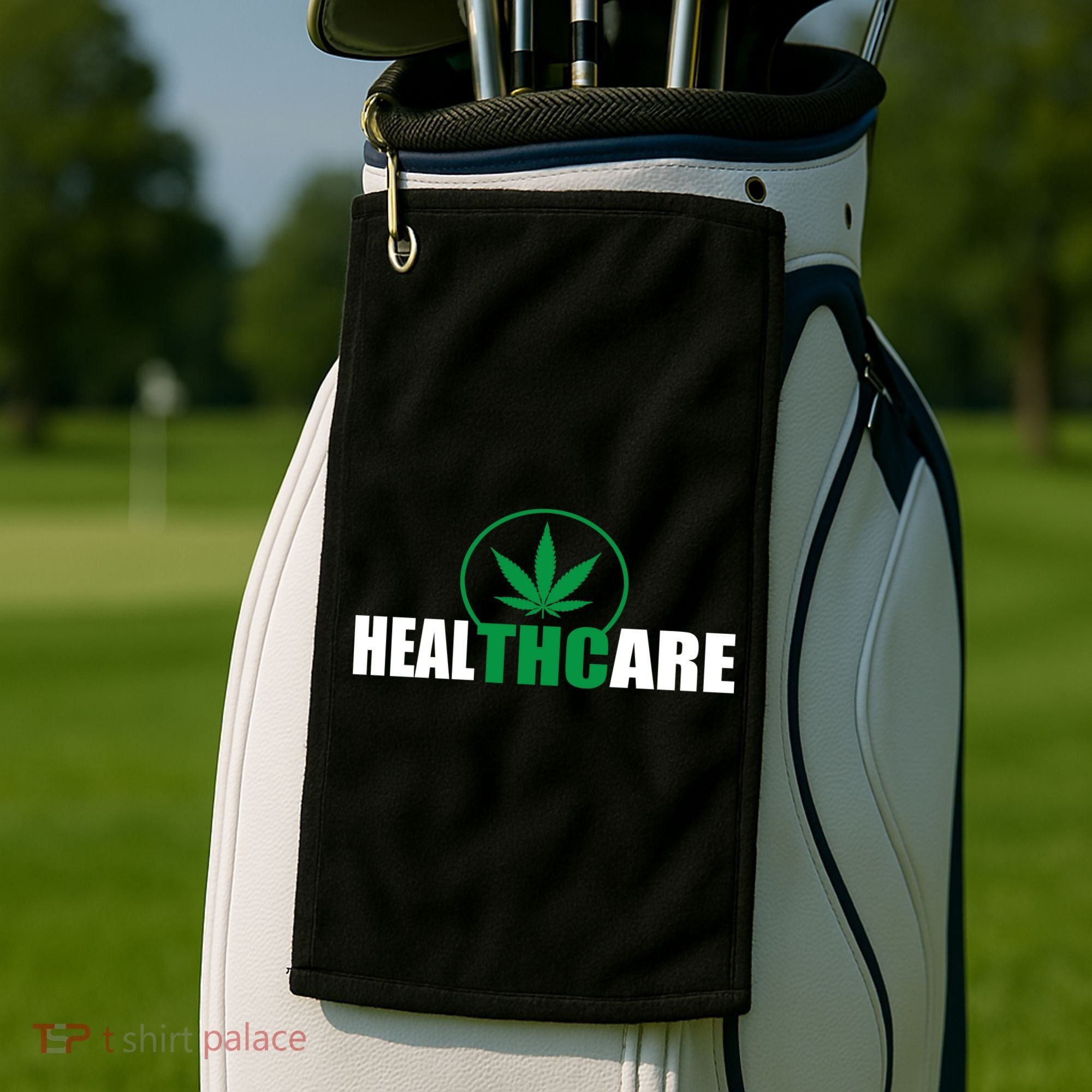Health Care THC Weed Golf Towel