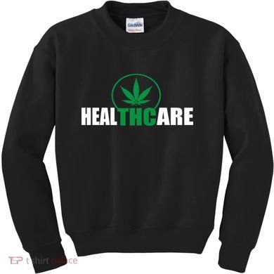 Health Care THC Weed Kids Sweatshirt