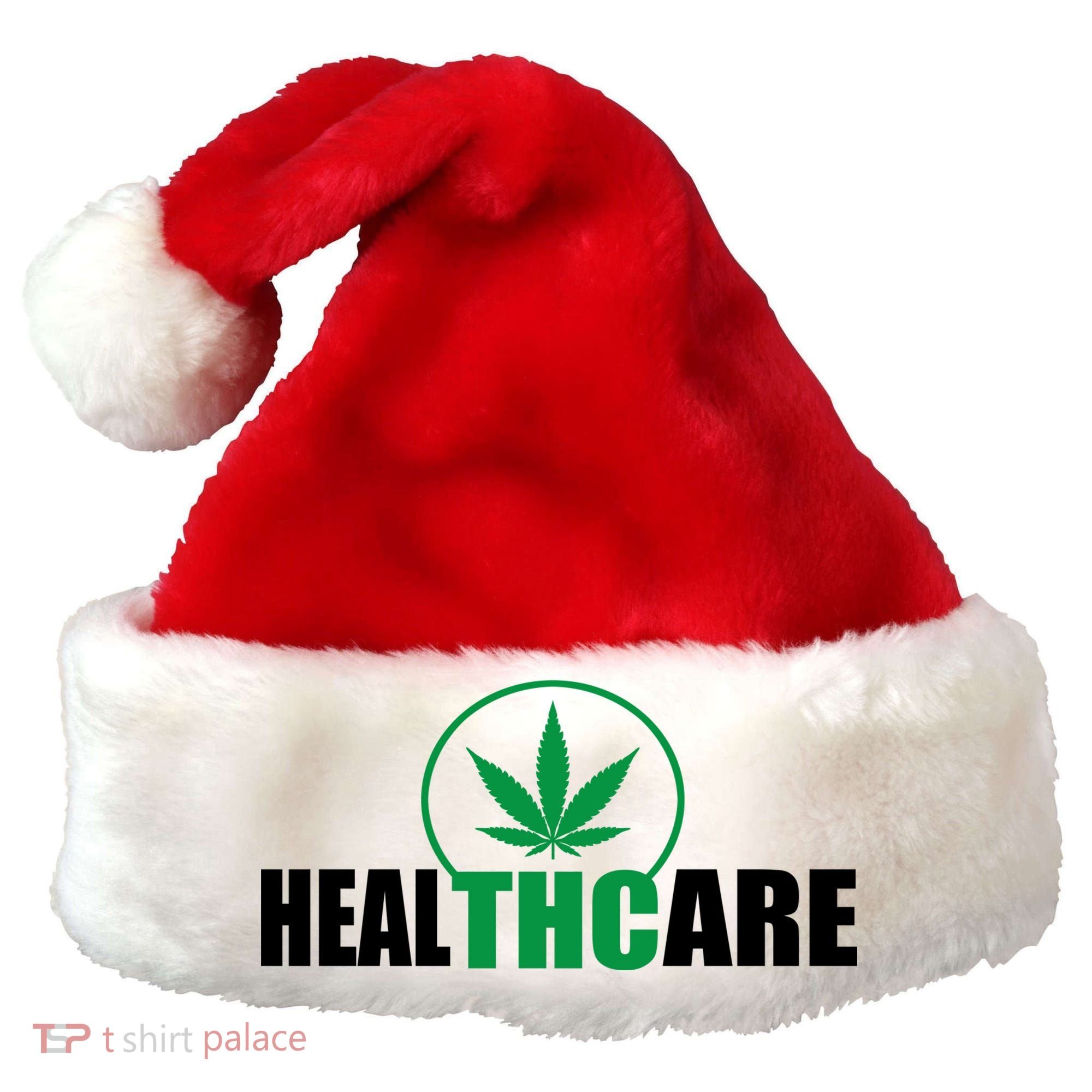 Health Care THC Weed Santa Hat