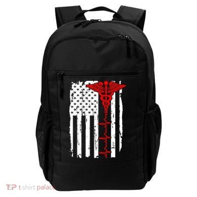 Healthcare Front line US Flag Backpack