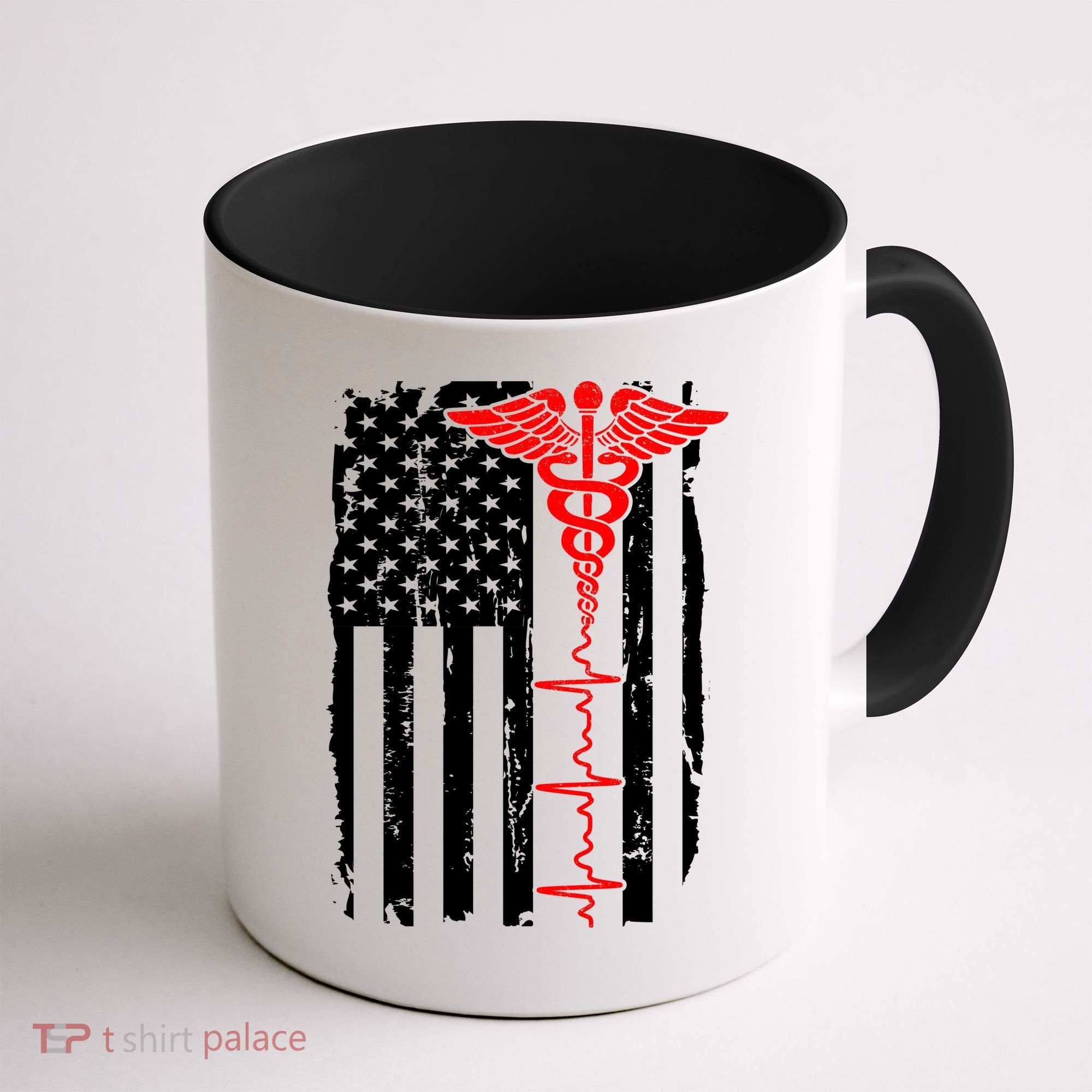 Healthcare Front line US Flag Coffee Mug