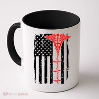 Healthcare Front line US Flag Coffee Mug thumb 0