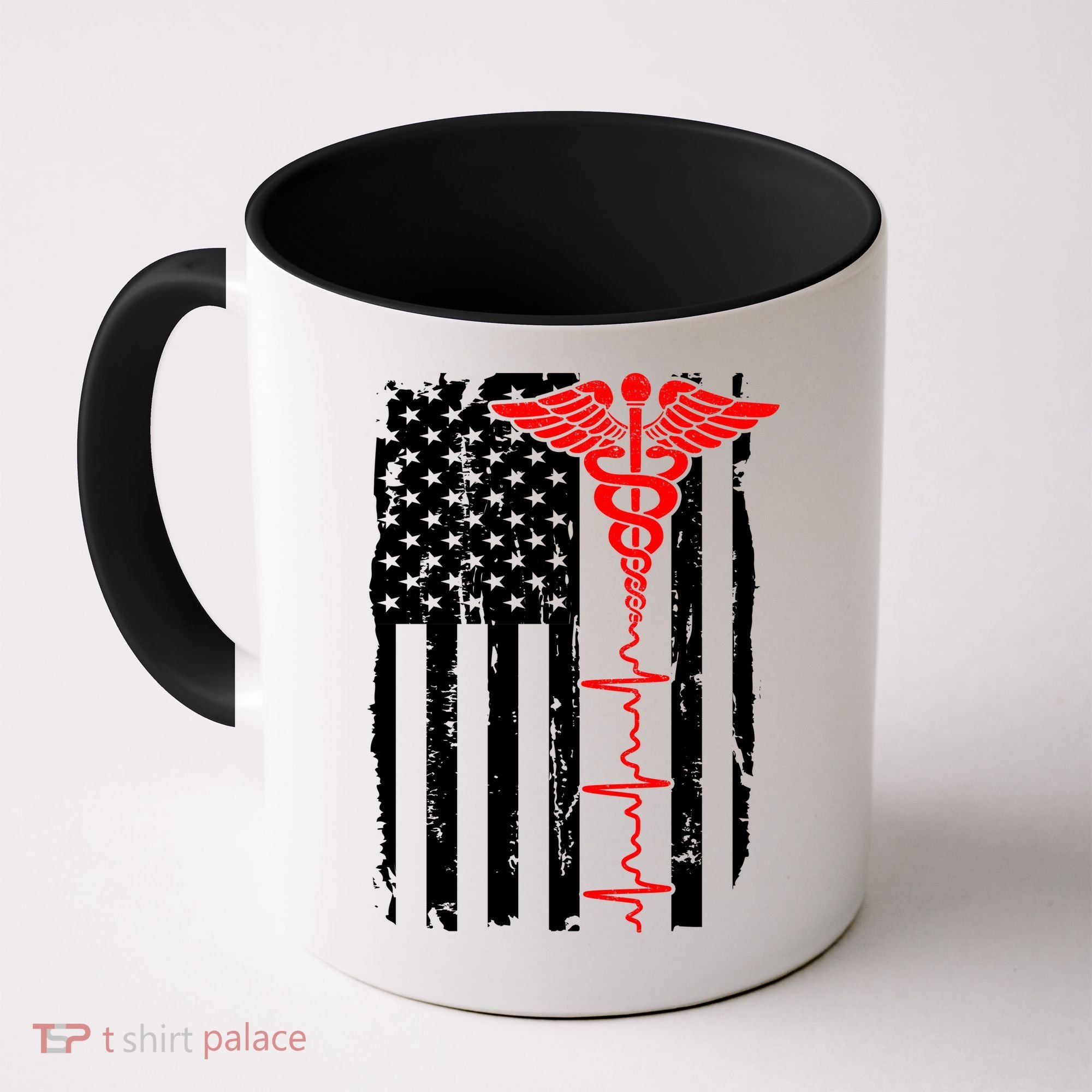 Healthcare Front line US Flag Coffee Mug