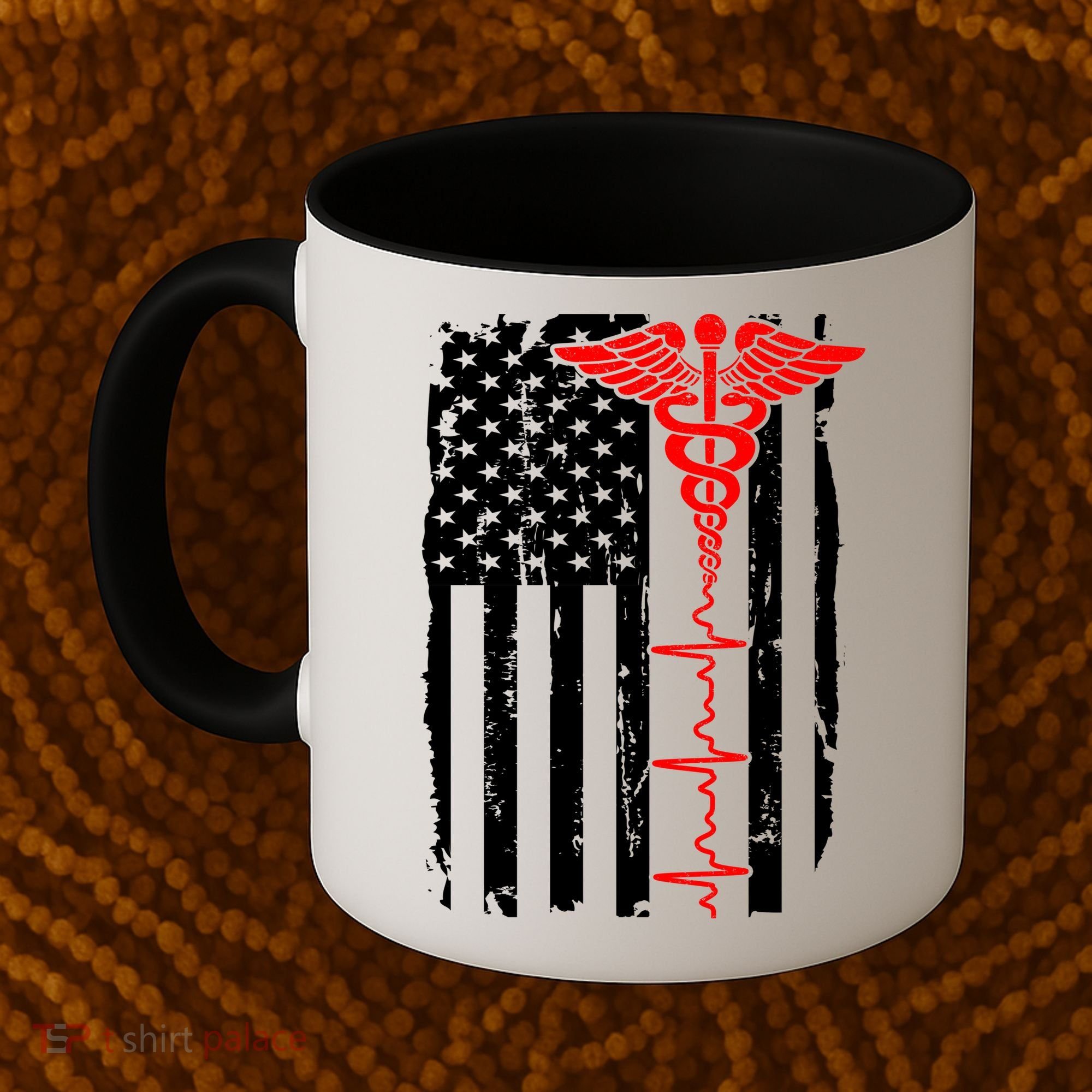 Healthcare Front line US Flag Coffee Mug