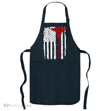Healthcare Front line US Flag Apron