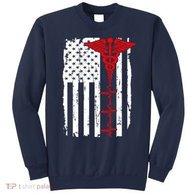 Healthcare Front line US Flag Sweatshirt