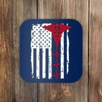 Healthcare Front line US Flag Coaster thumb 0
