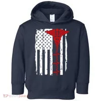 Healthcare Front line US Flag Toddler Hoodie thumb 0