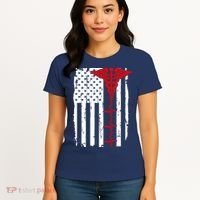 Healthcare Front line US Flag Women's T-Shirt thumb 4