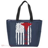 Healthcare Front line US Flag Tote Bag thumb 0