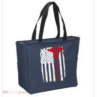 Healthcare Front line US Flag Tote Bag thumb 2