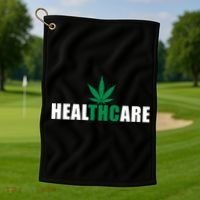 Healthcare Medical Marijuana Weed Golf Towel thumb 1