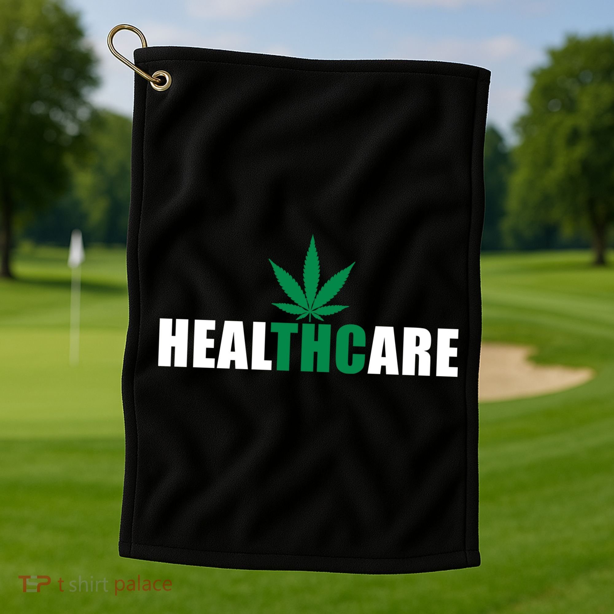 Healthcare Medical Marijuana Weed Golf Towel