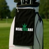 Healthcare Medical Marijuana Weed Golf Towel thumb 2