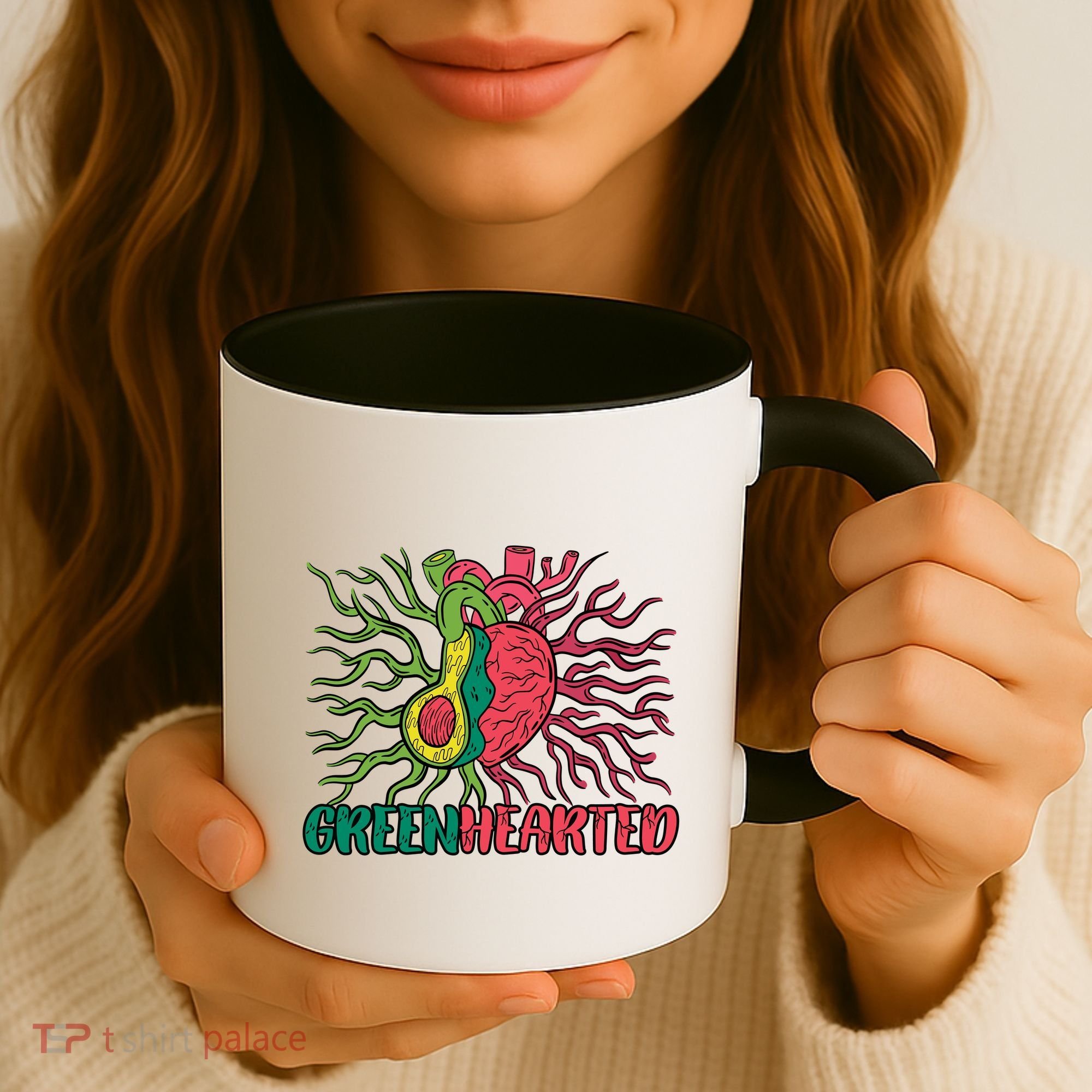 Heart And Avocado Coffee Mug