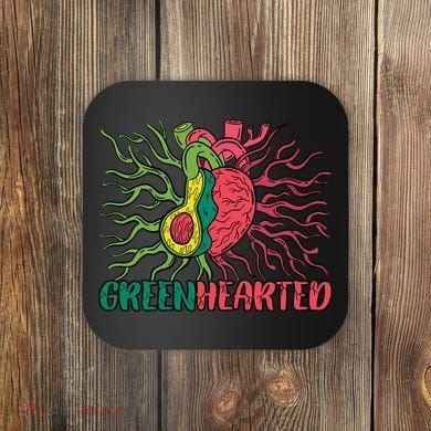 Heart And Avocado Coaster