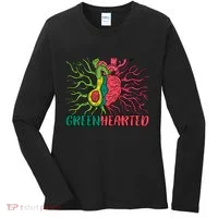 Heart And Avocado Women's Long Sleeve Shirt thumb 0