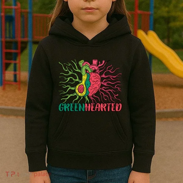 Heart And Avocado Kids Hoodie