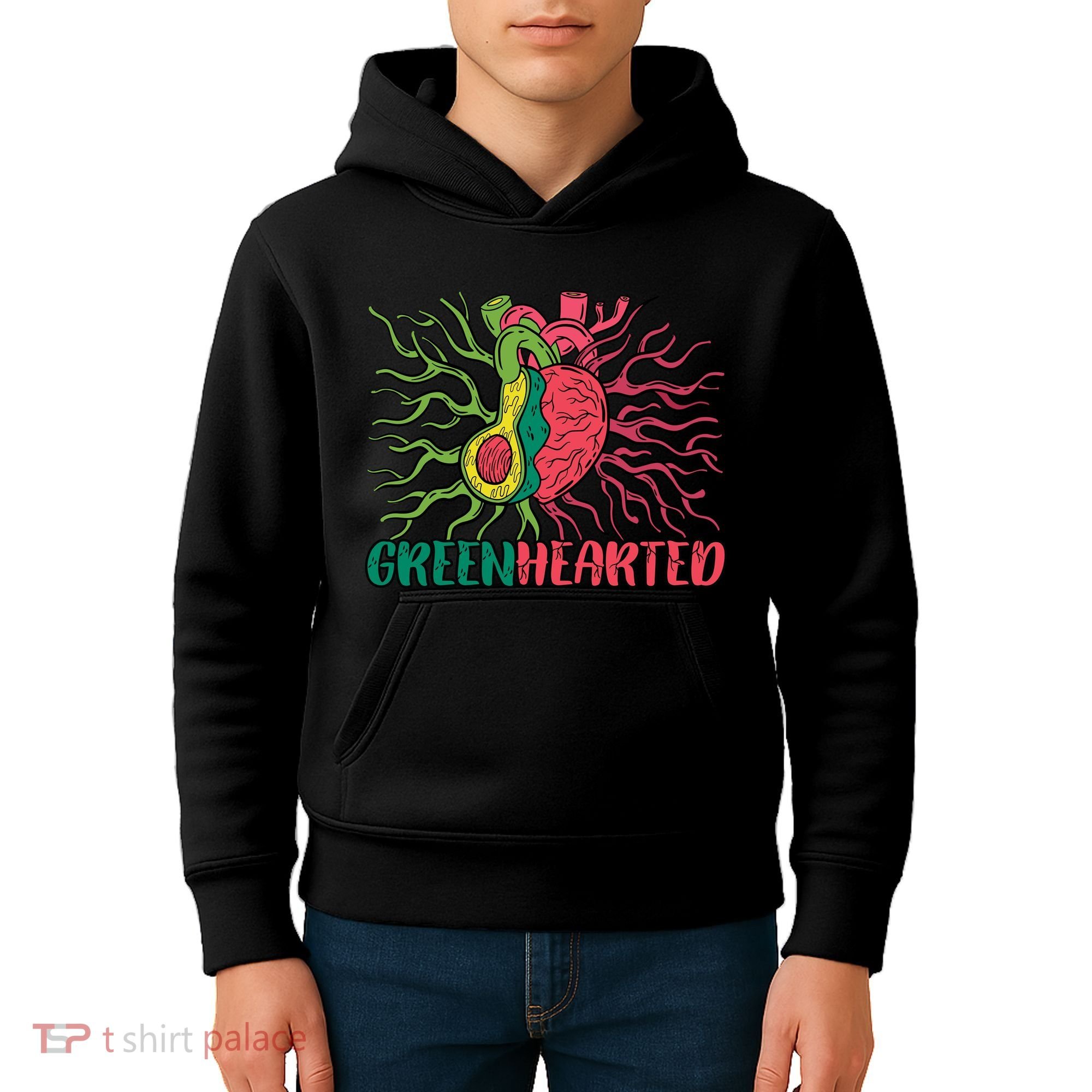 Heart And Avocado Kids Hoodie