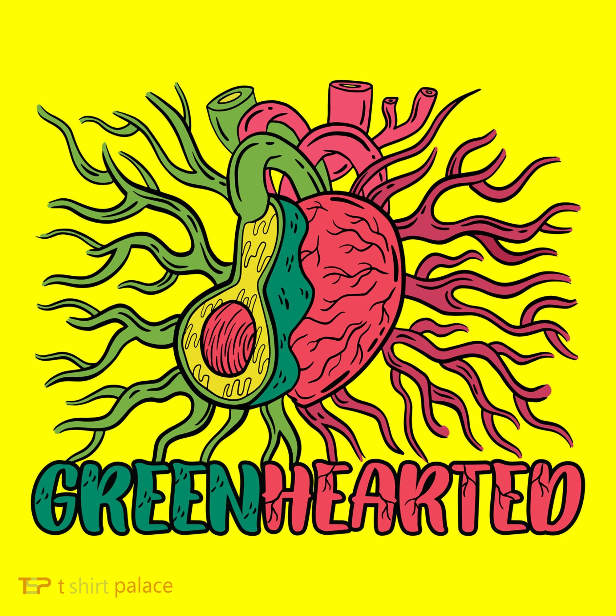 Heart And Avocado Button