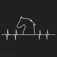 Heart Beat Horse Pulse Women's Sweatshirt thumb 2