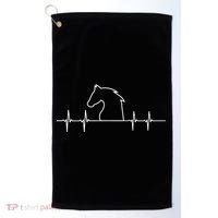 Heart Beat Horse Pulse Golf Towel thumb 0