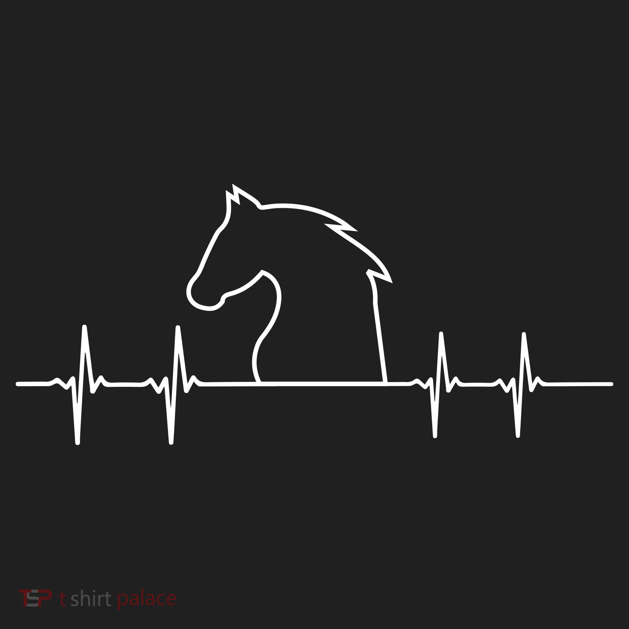 Heart Beat Horse Pulse Golf Towel