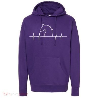 Heart Beat Horse Pulse Hoodie