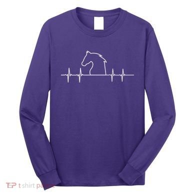 Heart Beat Horse Pulse Long Sleeve Shirt
