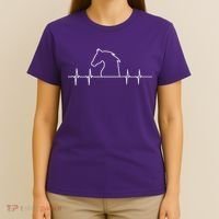 Heart Beat Horse Pulse T-Shirt thumb 4