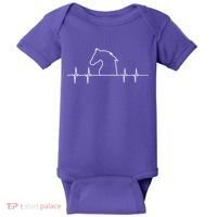 Heart Beat Horse Pulse Baby Bodysuit thumb 0