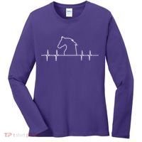 Heart Beat Horse Pulse Women's Long Sleeve Shirt thumb 0