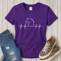 Heart Beat Horse Pulse Women's T-Shirt thumb 3