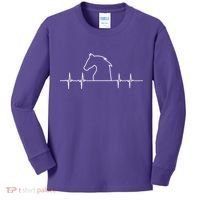 Heart Beat Horse Pulse Kids Long Sleeve Shirt thumb 0