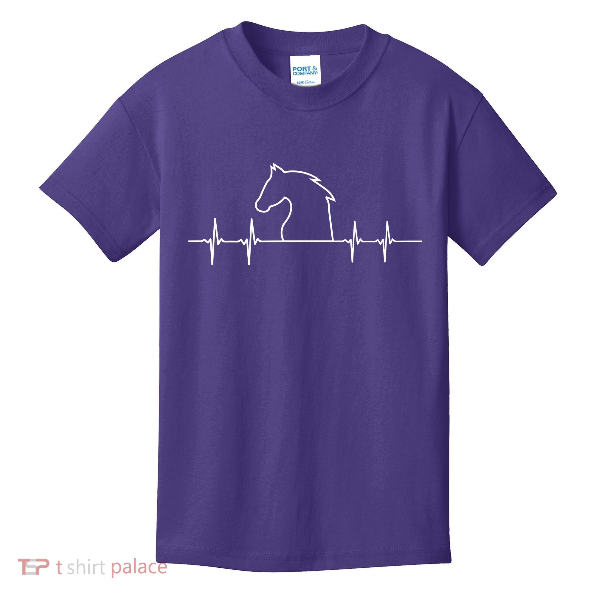 Heart Beat Horse Pulse Kids T-Shirt