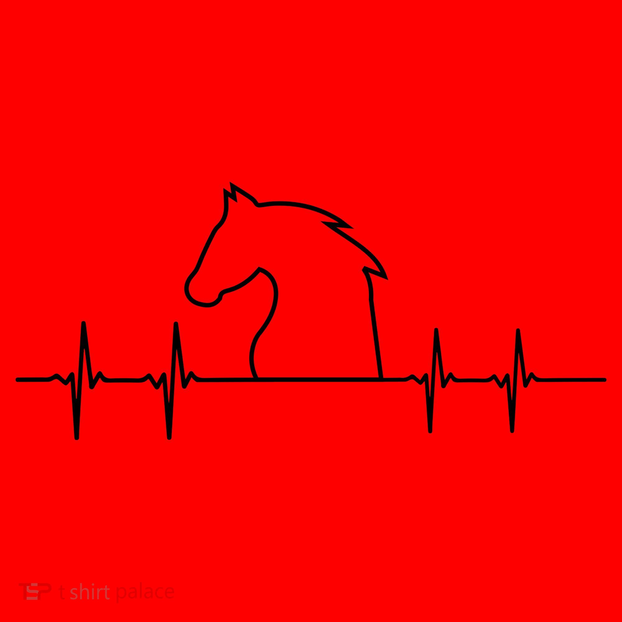 Heart Beat Horse Pulse Santa Hat