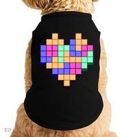 Heart Block Game Valentine's Day Gamer Love Doggie Tank thumb 0