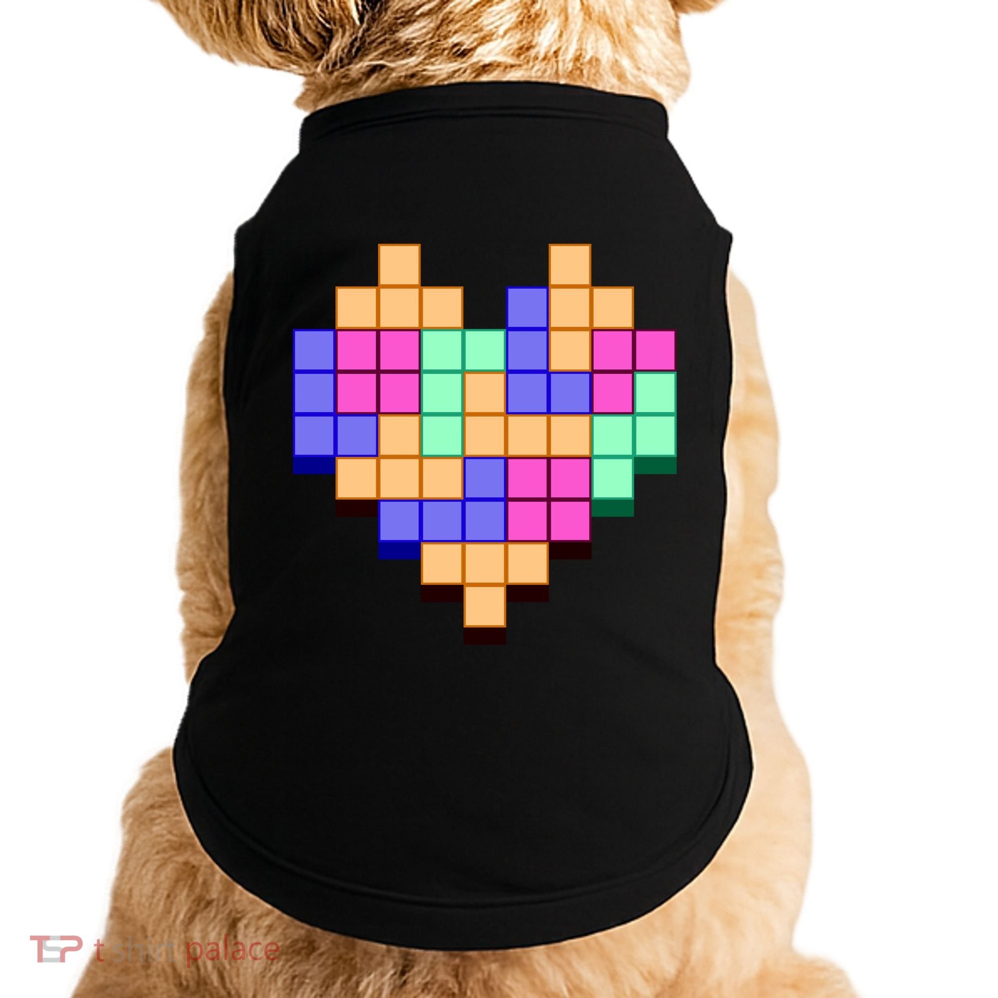 Heart Block Game Valentine's Day Gamer Love Doggie Tank