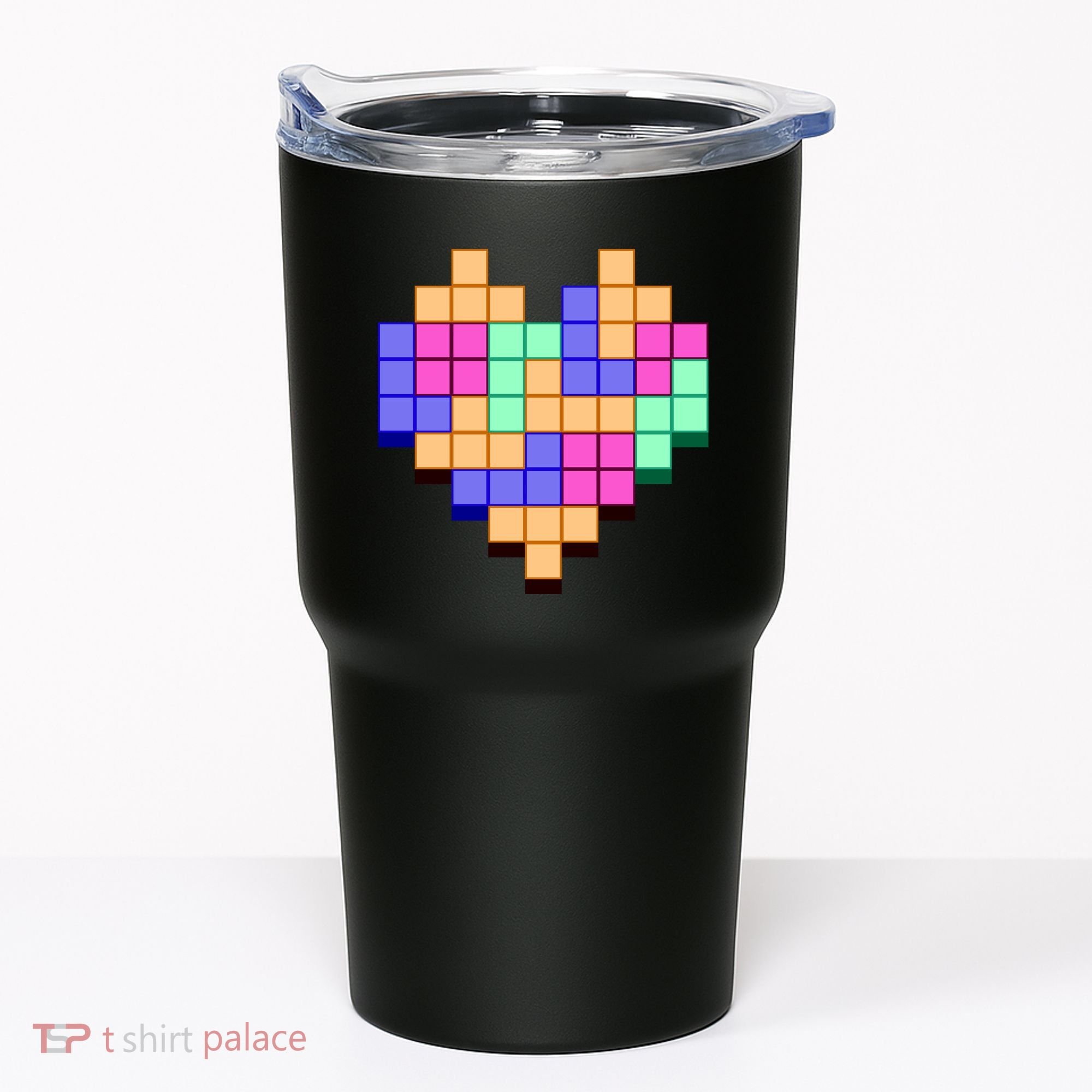 Heart Block Game Valentine's Day Gamer Love Tumbler