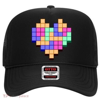 Heart Block Game Valentine's Day Gamer Love Hat
