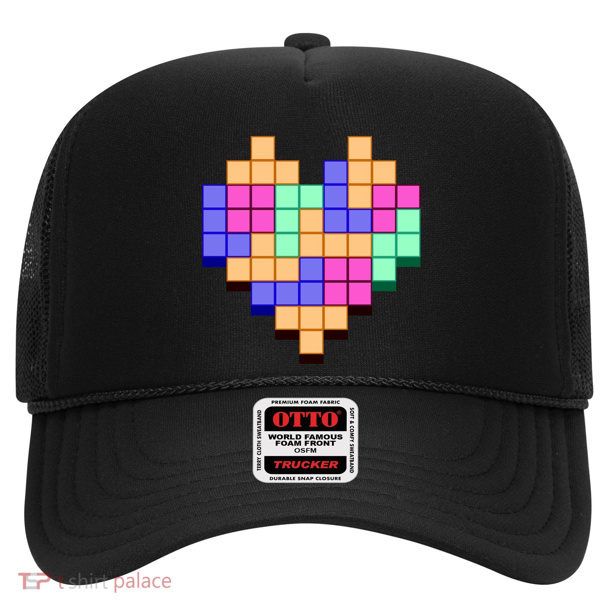 Heart Block Game Valentine's Day Gamer Love Hat